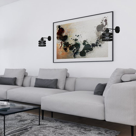 Milagro Kinkiet LARS BLACK 1xE27 MLP797 CZARNY