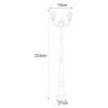 Lampa zewnętrzna STANDARD Kaja K-7064A2/2 CZARNY 