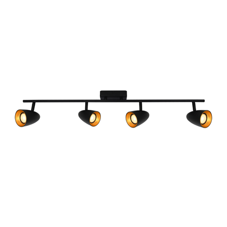 Spot Italux SPL-36748-4-BK-GD Czarny, złoty