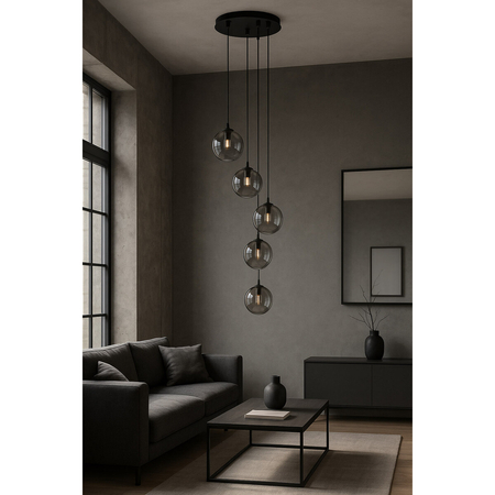 Lampa wisząca Kaja DORI K-5556 czarny, grafitowy