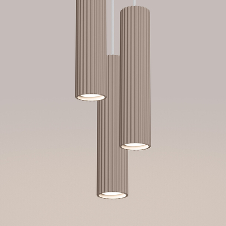 Sollux Lighting Lampa wisząca KARBON 3P taupe SL.1775