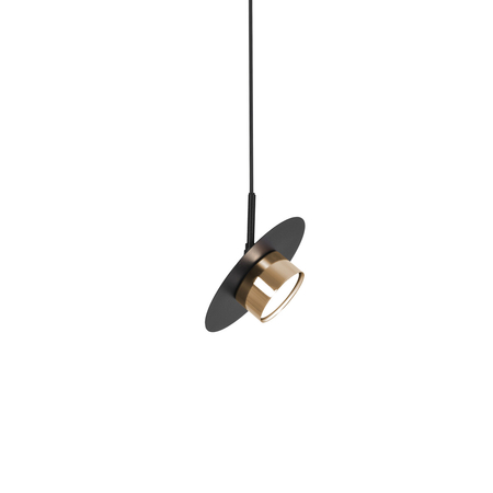 Lampa wisząca Kaja BURGAS K-5455 czarny, złoty