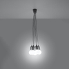 Sollux Lighting Lampa wisząca DIEGO 5 szara SL.0577