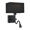 Kinkiet Italux Norte WL-1122-2-BL-BM-RC-BL Czarny mat