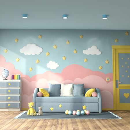 Milagro Lampa sufitowa DIXIE Blue 1xGX53 MLP7548 Niebieski