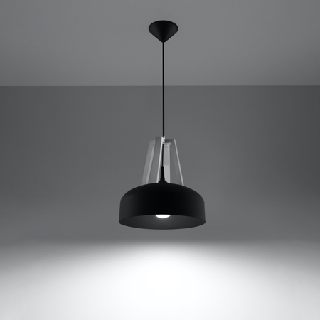 Sollux Lighting Lampa wisząca CASCO czarna/biała SL.0389