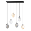 Lampa sufitowa ASTRAL 6 Emibig 1268/6M1 czarny/złoty