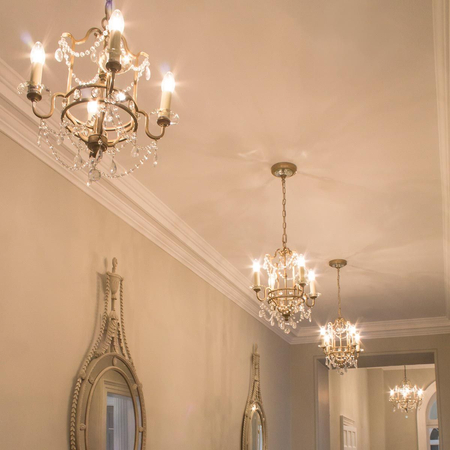 Żyrandol Elstead Lighting Gianna srebrny FE-GIANNA4