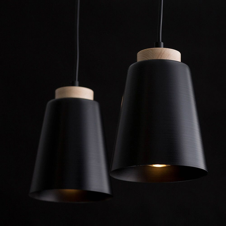 Lampa wisząca BOLERO 2 BLACK Emibig 442/2 czarny