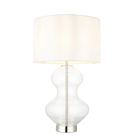 Lampa stołowa Endon Lighting Kelda Shaped 102676 nikiel