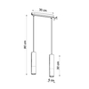Sollux Lighting Lampa wisząca BORGIO 2 biały SL.0648