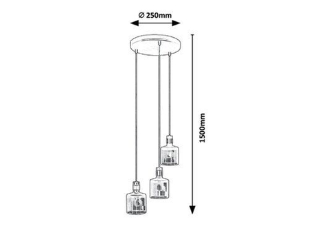 Lampa wisząca Rabalux Alberta 5092 złoty