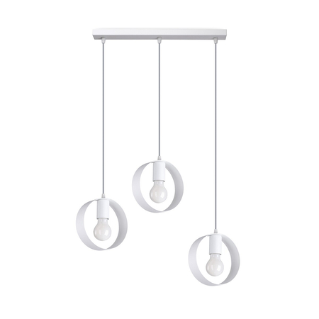 Sollux Lighting Lampa wisząca TRES biała SL.0929
