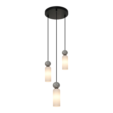 Lampa wisząca Italux Santos PND-95331-3-BK Czarny mat