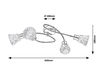 Lampa sufitowa Rabalux Hestia 5302 chrom