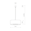 Lampa wisząca Nowodvorski LAGO 11675 Szary