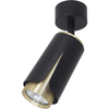 Milagro FLOWER BLACK GOLD SPOT 1xGU10 ML0264 CZARNY + ZŁOTY