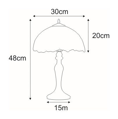 Lampa stołowa WITRAŻ Kaja K-G121122 