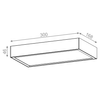 Lampa natynkowa AQForm Slimmer 30 LED Surface Biały Struktura
