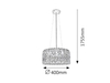 Lampa wisząca Rabalux Alessandra 2158 czarny matowy