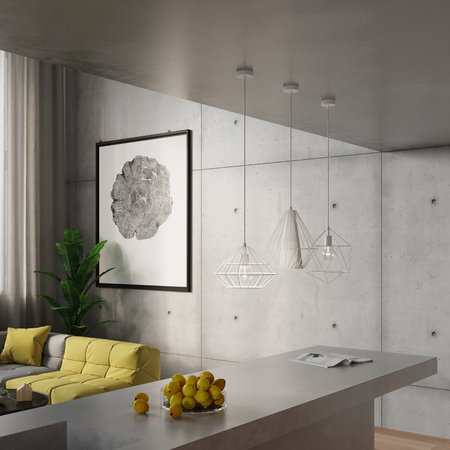 Sollux Lighting Lampa wisząca GASPARE biała SL.0290