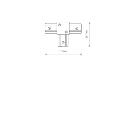 PROFILE T CONNECTOR Nowodvorski 9186 czarny