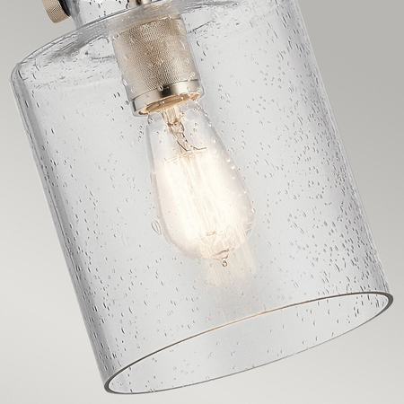 Lampa wisząca Kitner - 1 źródło światła - Polerowany nikiel Quintiesse QN-KITNER-P-PN