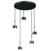 Milagro Lampa wisząca ARENA GREEN/GOLD 5xGX53 MLP7769 ZIELONY / ZŁOTY