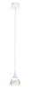 Lampa wisząca DALMATIA 1 WHITE Azzardo AZ2909 biały