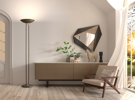 Lampa podłogowa FIRA brązowy 3xE27