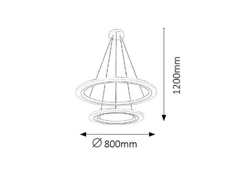 Lampa wisząca Rabalux Adrienne 2429 srebrny