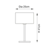 Lampa stołowa Endon Lighting Longshore 101693 czarny