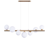 Lampa wisząca SYBILLA 7 PENDANT GO Azzardo AZ4409 white / satin brass