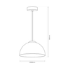 Milagro Lampa wisząca GAMMA BLACK 1xE27 MLP1063 CZARNY