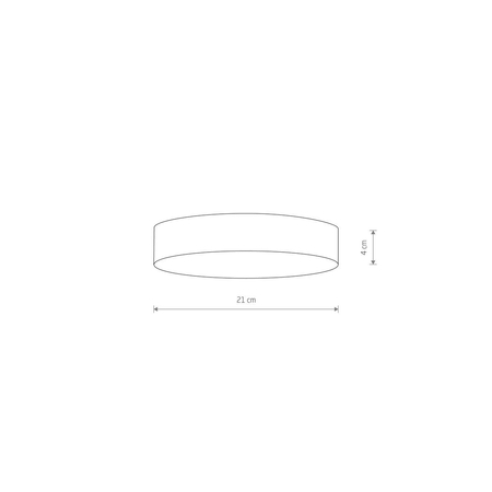 Plafon LID ROUND LED 35W Nowodvorski 10408 czarny