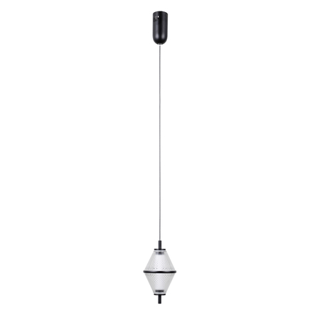 Lampa wisząca Italux Fuente PND-34395-1-BK Czarny mat, złoty