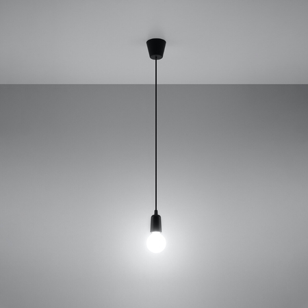 Sollux Lighting Lampa wisząca DIEGO 1 czarna SL.0572