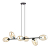 Lampa wisząca PANDORA 6 Emibig 1264/6 czarny/złoty