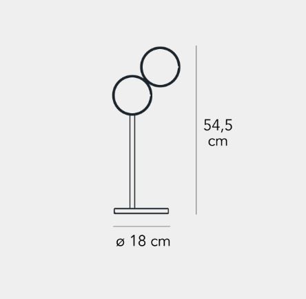 Lampa stołowa Fontana Arte F439605160BIWL Optunia