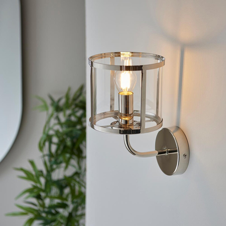 Kinkiet Endon Lighting Hopton 106003 nikiel
