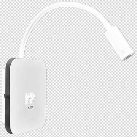 Milagro Lampka nocna Base 8W+2W Biały ML6351 CZARNY