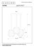 Lampa wisząca Lucide GOSSE 13435/03/31 biały/złoty