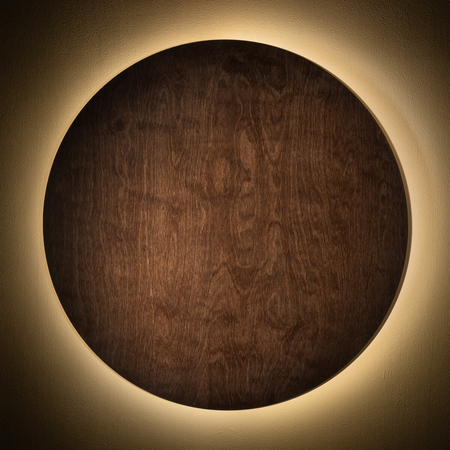 Kinkiet Nowodvorski RING TIMBER LED 11292 Ciemne drewno
