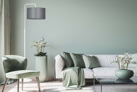 Lampa podłogowa TRAPO LP1 WH GRAY Emibig 573/1 biały/chrom