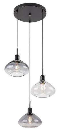 Lampa wisząca Rabalux Dvora 72023 czarny matowy