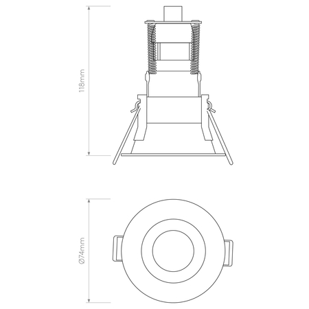 Spot Astro Minima Mini 1249054 Matowy Czarny
