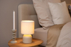Lampa stołowa Lucide WOOLLY 10516/01/38 czarny/beżowy