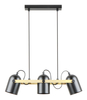 Lampa wisząca FATI Zuma Line A8163-3A czarny/złoty
