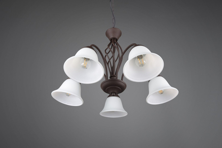 Lampa wisząca Trio 101000524 biały/miedziany