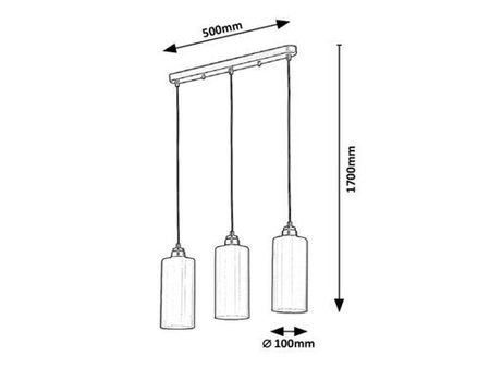 Lampa wisząca Rabalux Panthea 4480 złoty